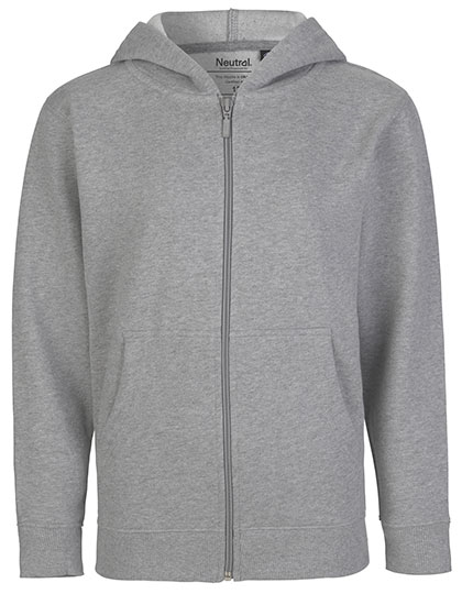 Neutral Kids' Zip Hoodie in Sport Grey