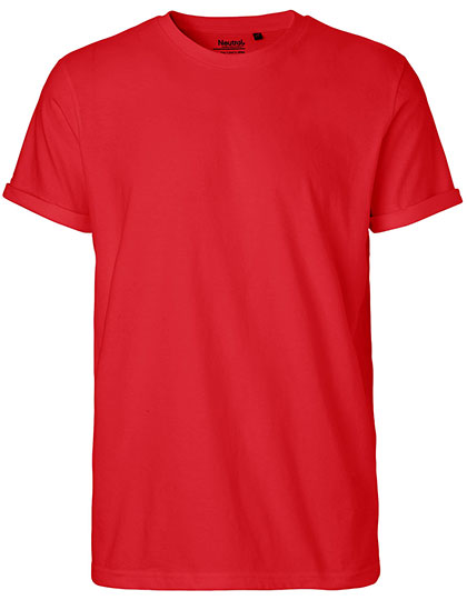 Neutral Men's Roll Up Sleeve T-Shirt in Red