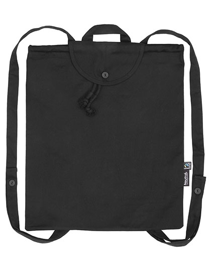 Neutral Twill Light Backpack in Black