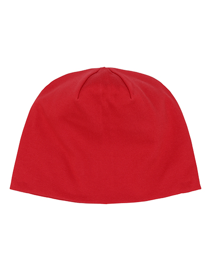 Neutral Interlock Beanie in Red