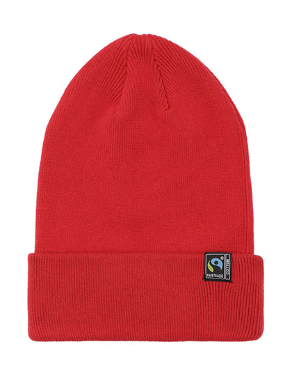 Neutral Classic Beanie in Red