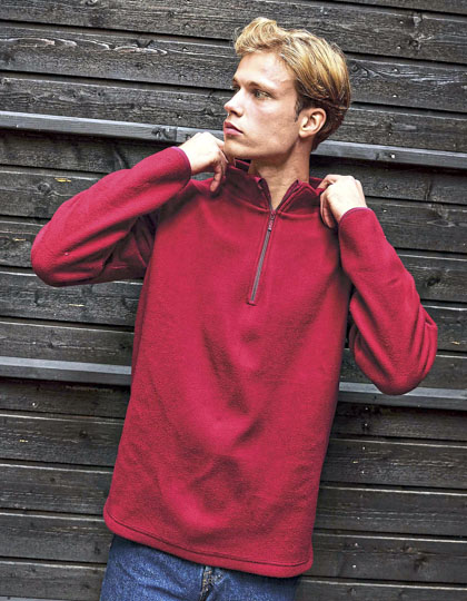 Recycled Fleece Quarter Zip — besticken oder bedrucken lassen