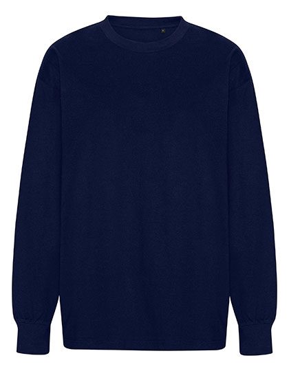 Tiger Cotton by Neutral Tiger Cotton Oversized LS T|Shirt in Navy