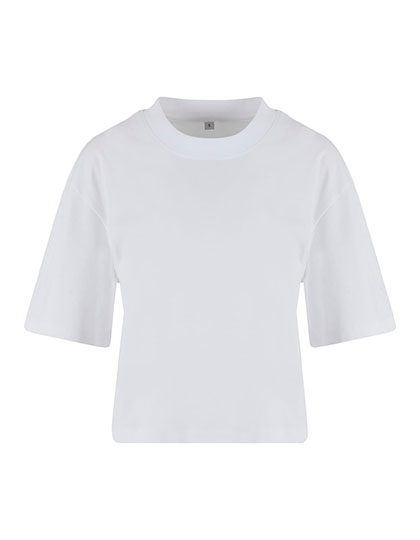 New Morning Studios Ladies Oversized Tee in White