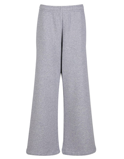 New Morning Studios Ladies Wideleg Sweatpants in Heather Grey