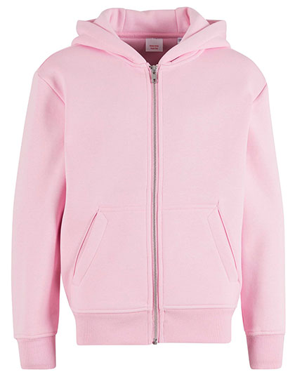 New Morning Studios Kids Oversized Zip Hoody in Soft Pink