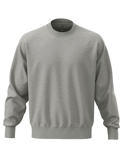 Next Level Apparel Unisex Heavyweight Sweatshirt in Heather Grey