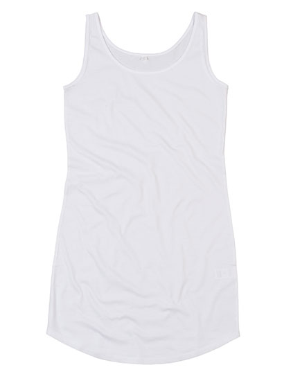 Mantis Curved Vest Dress in White