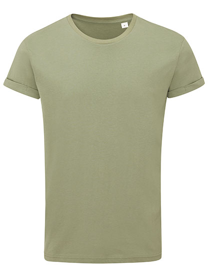 Mantis Men's Roll Sleeve T in Soft Olive