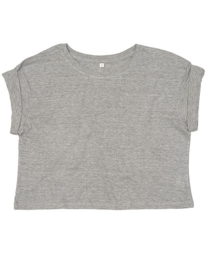 Mantis Women's Crop Top T in Heather Grey Melange