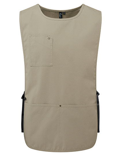 Premier Workwear Utility 2.0 Vest Apron in Khaki (ca. Pantone 7536C)