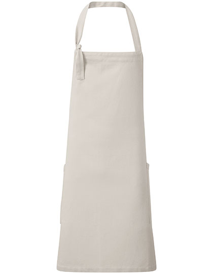 Premier Workwear 'Regenerate' Bib Apron in Natural Denim (ca. Pantone 4755C)