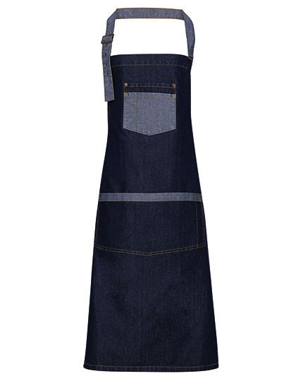 Premier Workwear Domain Contrast Denim Bib Apron