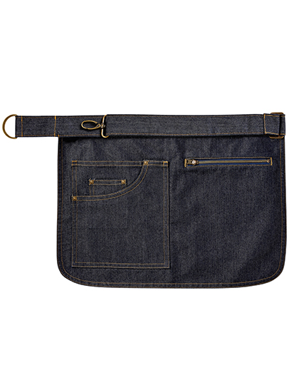 Premier Workwear Metro Utility Hip Apron in Indigo Denim (ca. Pantone 2380C)