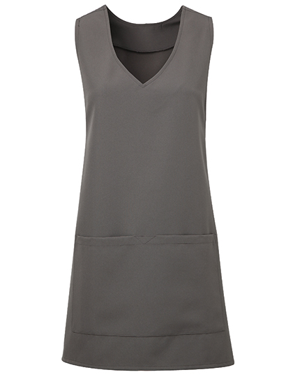Premier Workwear Tulip Wrap Around Tunic in Dark Grey (ca. Pantone 425C)