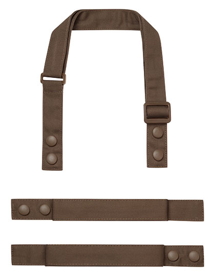 Premier Workwear Colours Swap & Pop Apron - Strap in Brown (ca. Pantone 4975C)