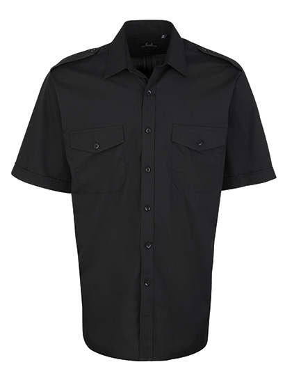 Pilot Shirt Short Sleeve — besticken oder bedrucken lassen