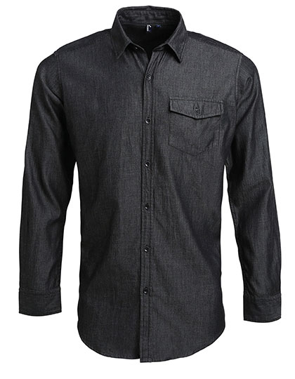 Men's Jeans Stitch Denim Shirt — besticken oder bedrucken lassen