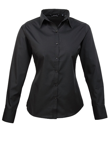 Premier Workwear Women's Poplin Long Sleeve Blouse
