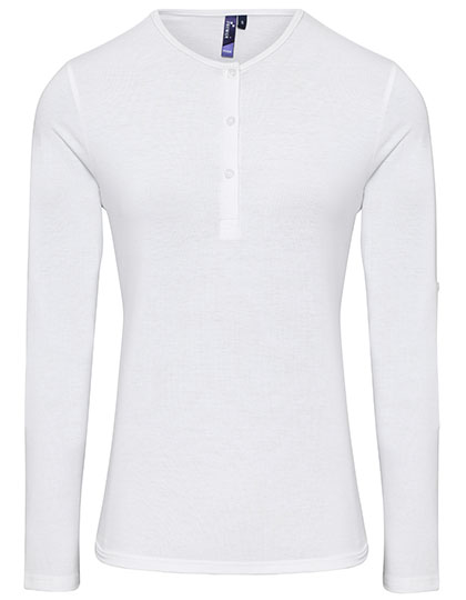 Premier Workwear Women's Long-John Roll Sleeve Tee