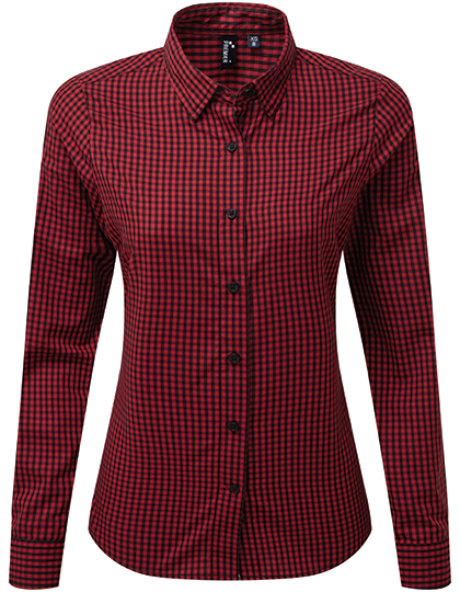 Premier Workwear Women's Maxton Check Long Sleeve Shirt