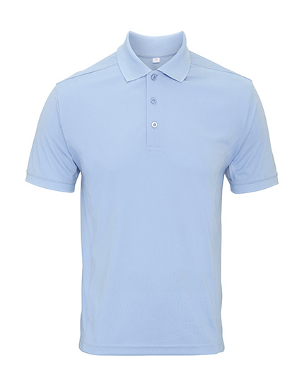 Premier Workwear Men's Coolchecker® Piqué Polo in Light Blue (ca. Pantone 2708C)