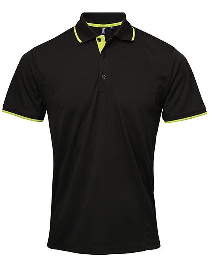 Premier Workwear Men's Contrast Coolchecker® Polo