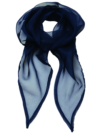 Premier Workwear Women's Colours Collection Chiffon Scarf in Navy (ca. Pantone 2766C)