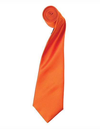 Premier Workwear Colours Collection Satin Tie in Terracotta (ca. Pantone 159C)
