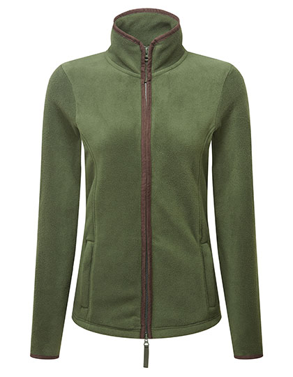 Premier Workwear Women's 'Artisan' Fleece Jacket in Moss Green (ca. Pantone 2410C)