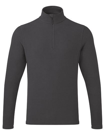 Premier Workwear Unisex 'Recyclight' 1/4 Zip Micro Fleece in Dark Grey