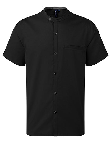 Chef's Recycled Short Sleeve Shirt — besticken oder bedrucken lassen