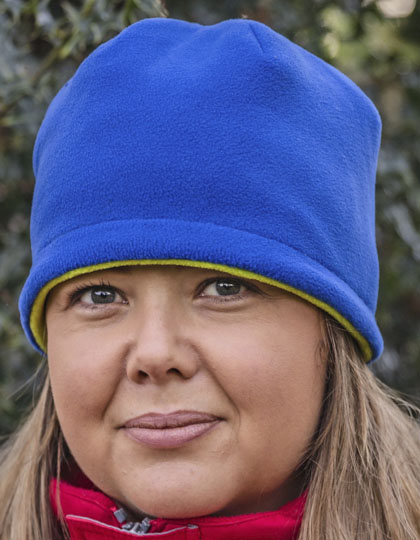 Reversible Fleece Skull Hat — besticken oder bedrucken lassen