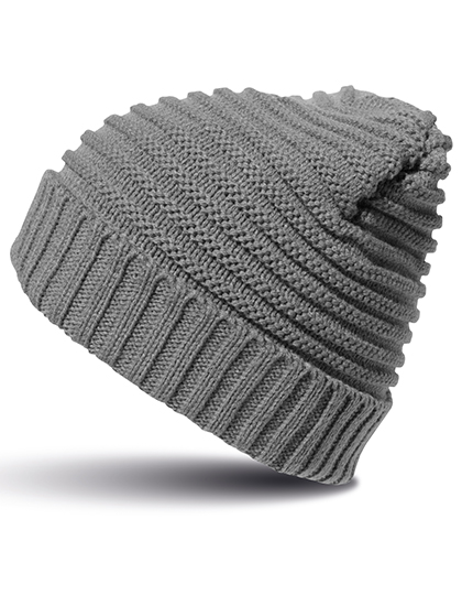 Result Winter Essentials Braided Hat in Grey