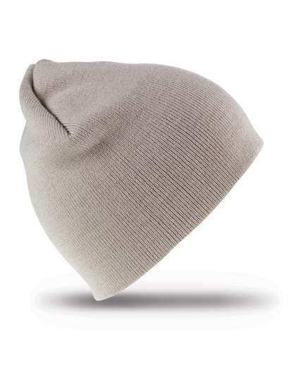 Result Winter Essentials Soft Feel Cuffless Beanie in Stone