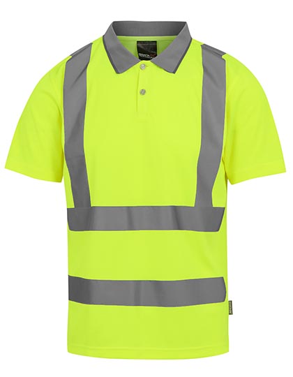 Regatta High Visibility Pro Contract Hi-Vis Polo in Yellow