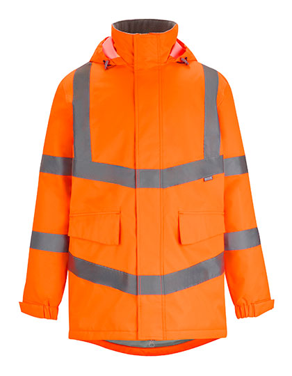 Regatta High Visibility Hi-Vis Pro Contract Dover Parka Jacket in Orange