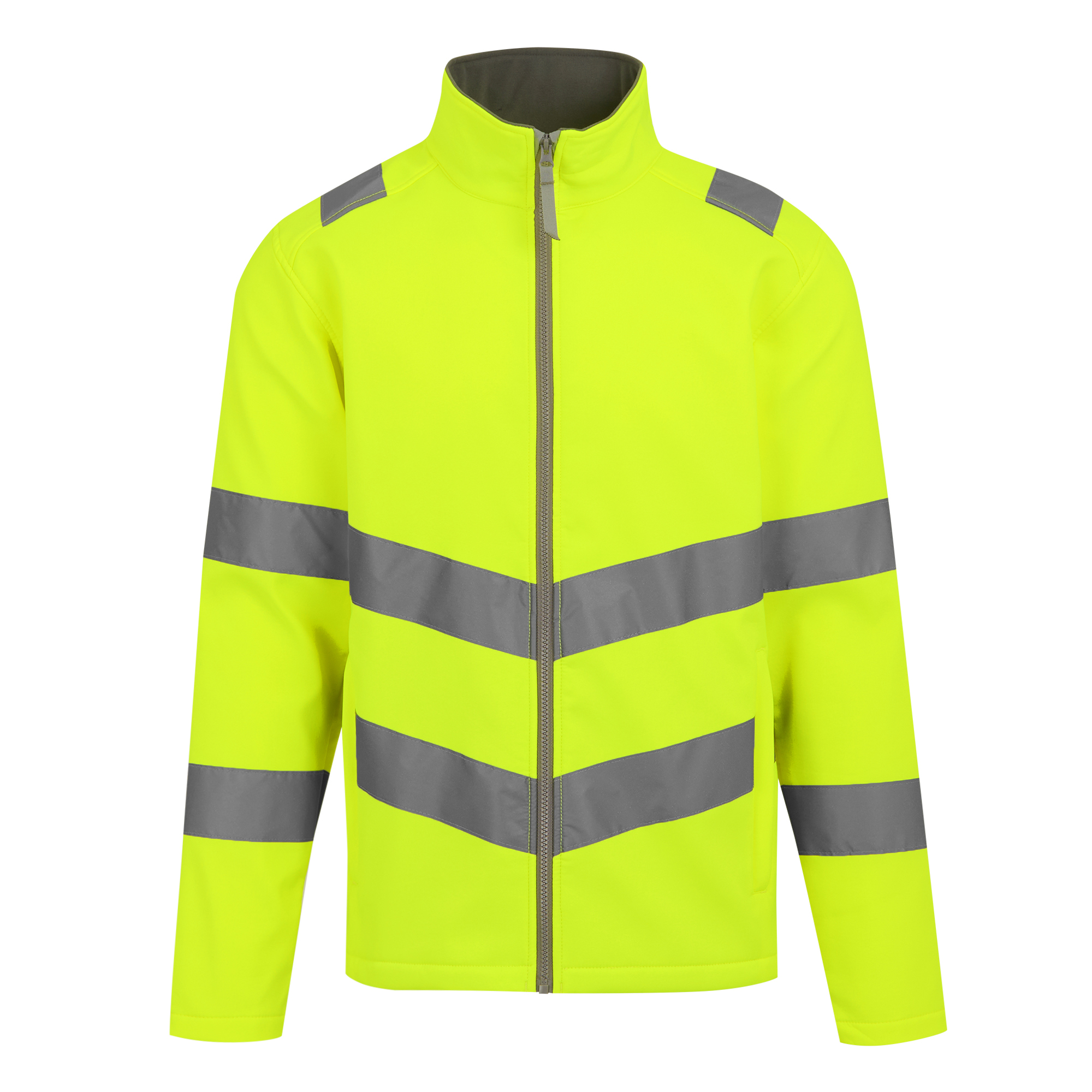 Regatta High Visibility Pro Contract Hi-Vis Ablaze 2L Softshell Jacket in Yellow