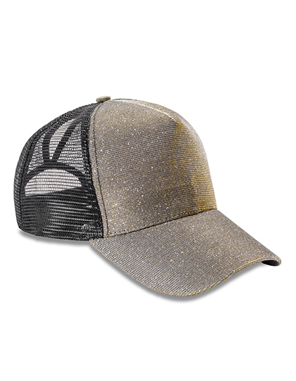 Result Headwear New York Sparkle Cap in Gold