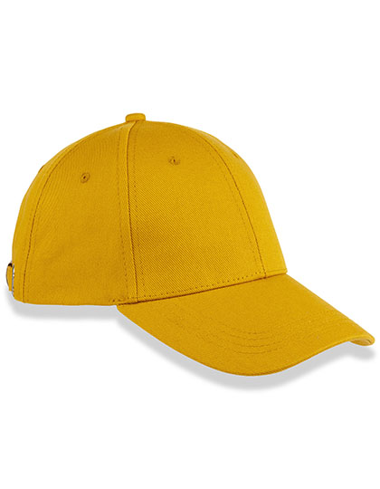 Result Headwear 6-Panel Organic Cotton Cap in Mustard