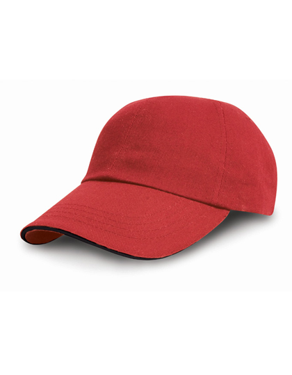 Result Headwear Heavy Cotton Drill Pro Style in Red