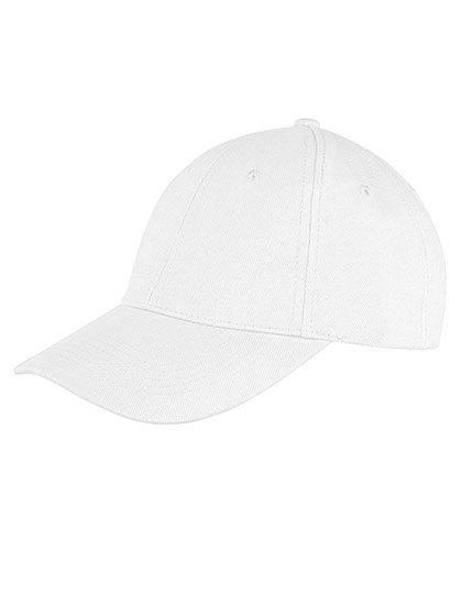 Result Headwear Memphis Brushed Cotton Low Profile Cap in White