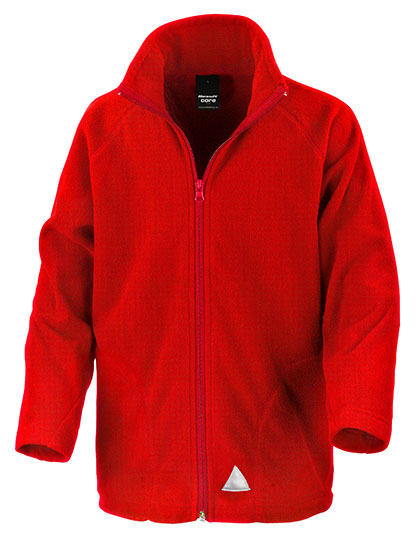 Result Core Youth Microfleece Jacket in Red