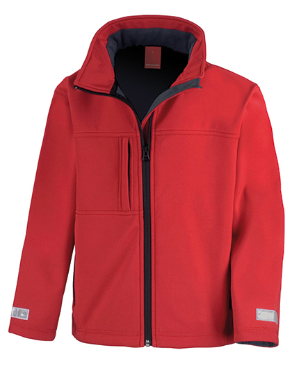 Result Junior Classic Soft Shell Jacket in Red