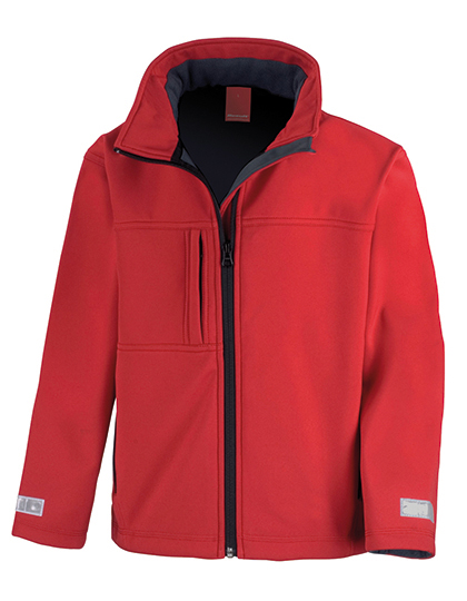 Result Youth Classic Soft Shell Jacket in Red