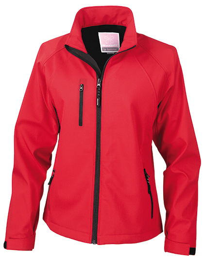 Result Women's Base Layer Soft Shell Jacket in Red