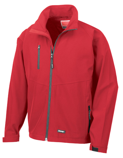 Result Men's Base Layer Soft Shell Jacket in Red