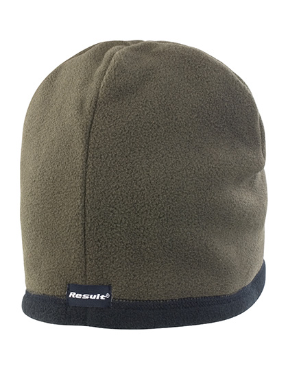 Result Winter Essentials Reversible Microfleece Bob Hat in Olive Green