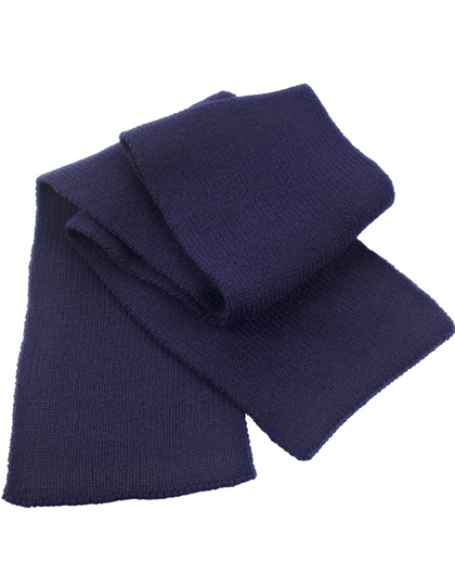 Result Winter Essentials Classic Heavy Knit Scarf in Navy