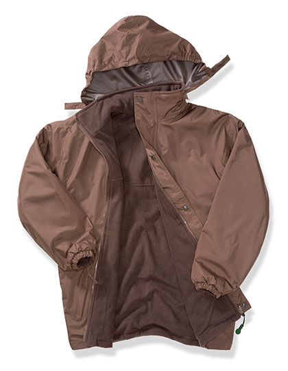 Result Recycled Stormdri 6000 Recycled Coat in Brown